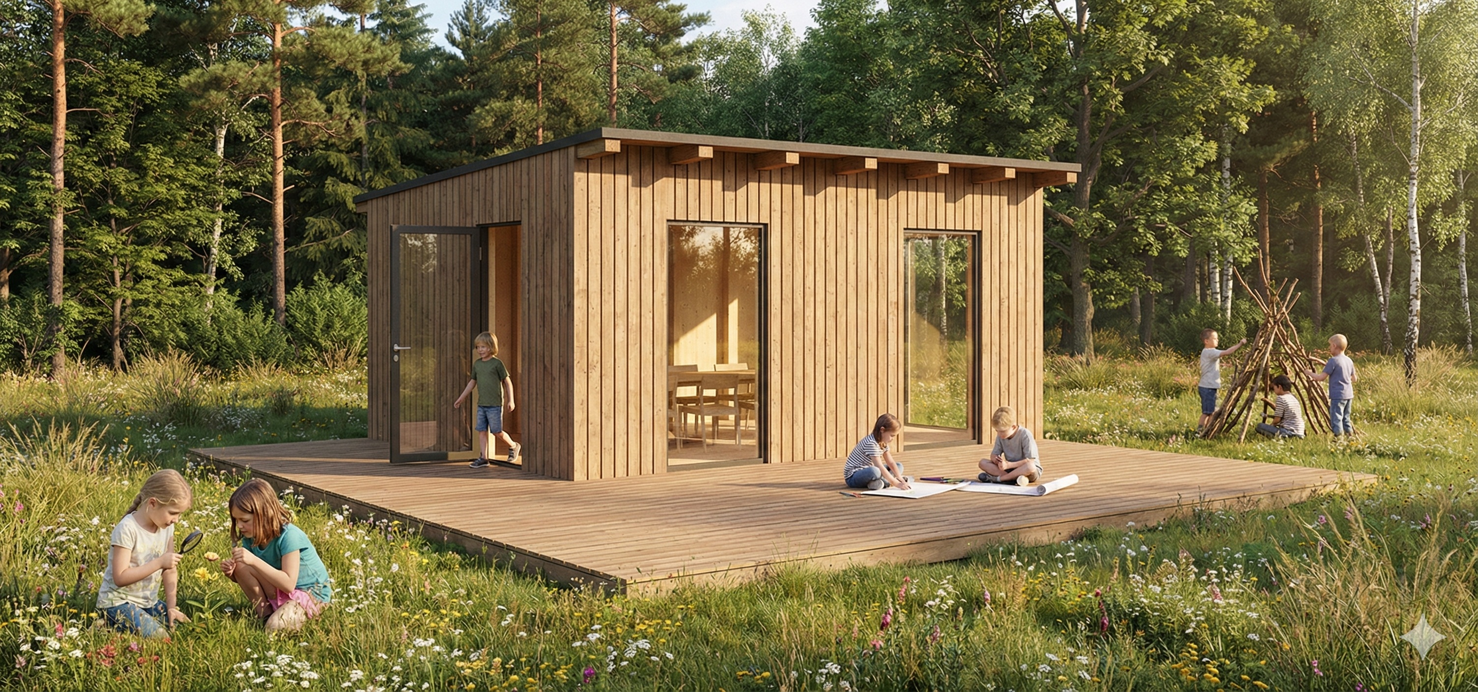 Vizualizace zázemí - 1 modul