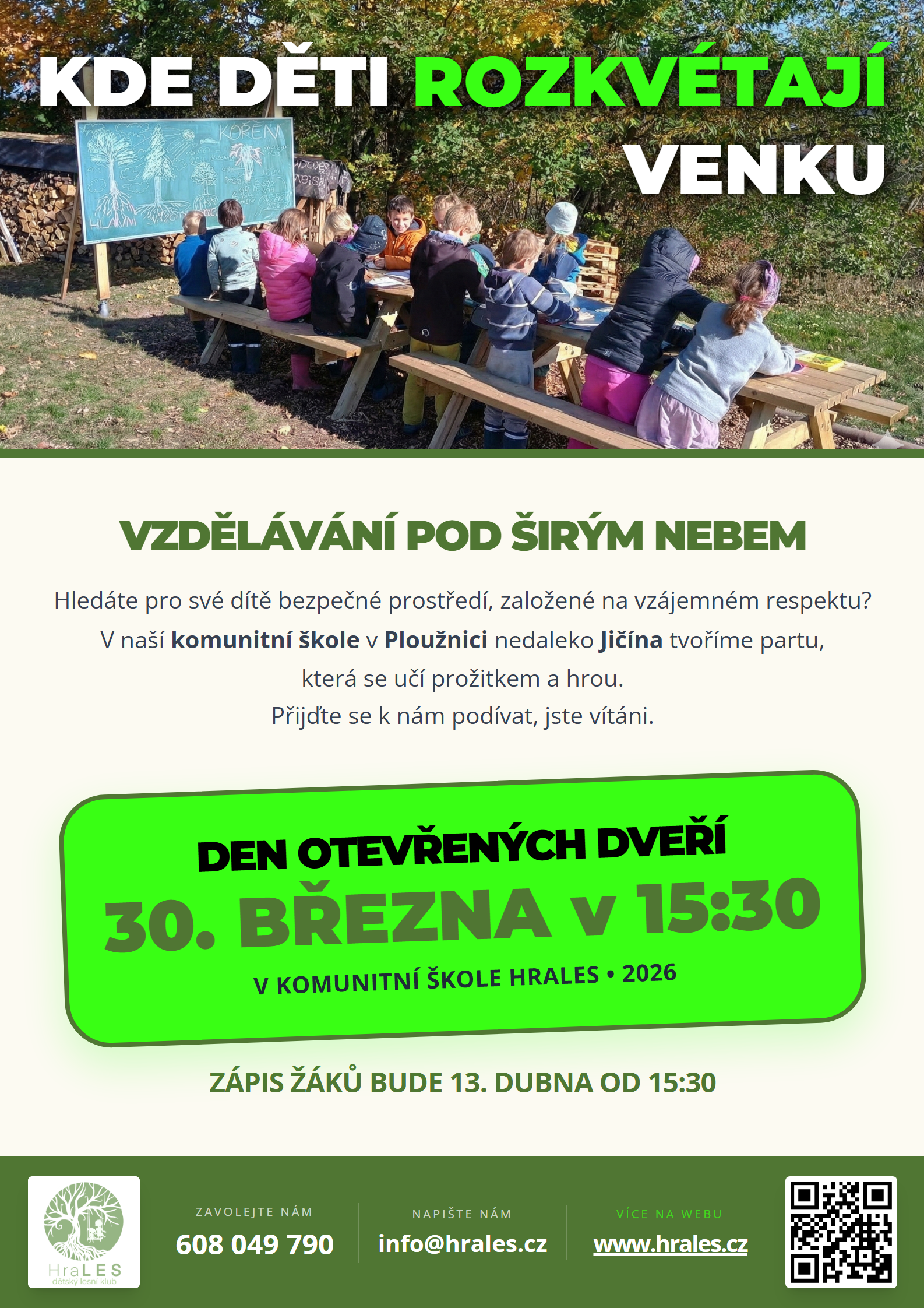 Den otevřených dveří - Lesní škola